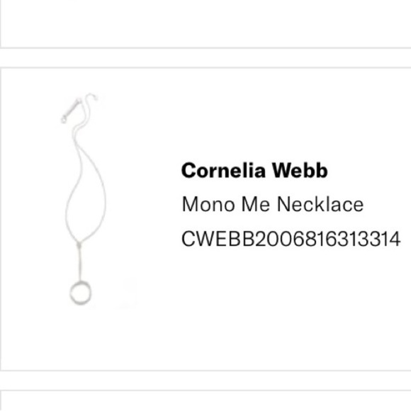Cornelia Webb Silver Circle Chain Necklace, Mono Me Necklace - Picture 6 of 7